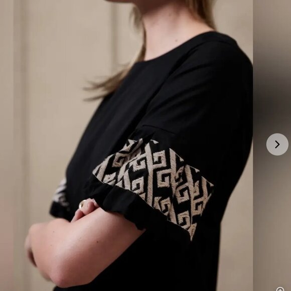 Banana Republic Embroidered-Sleeve Mini Dress (NWT) - Picture 5 of 5